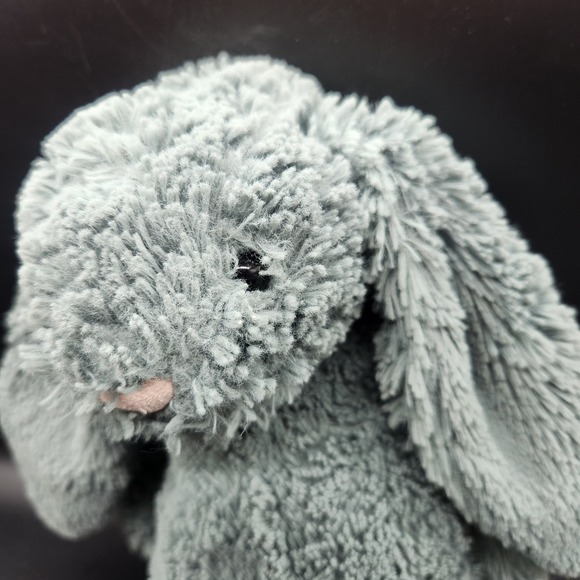 Jellycat Forest Green Bunny Rabbit Plush Toy Soft Floppy Ears Snuggable Comfort - Picture 4 of 11